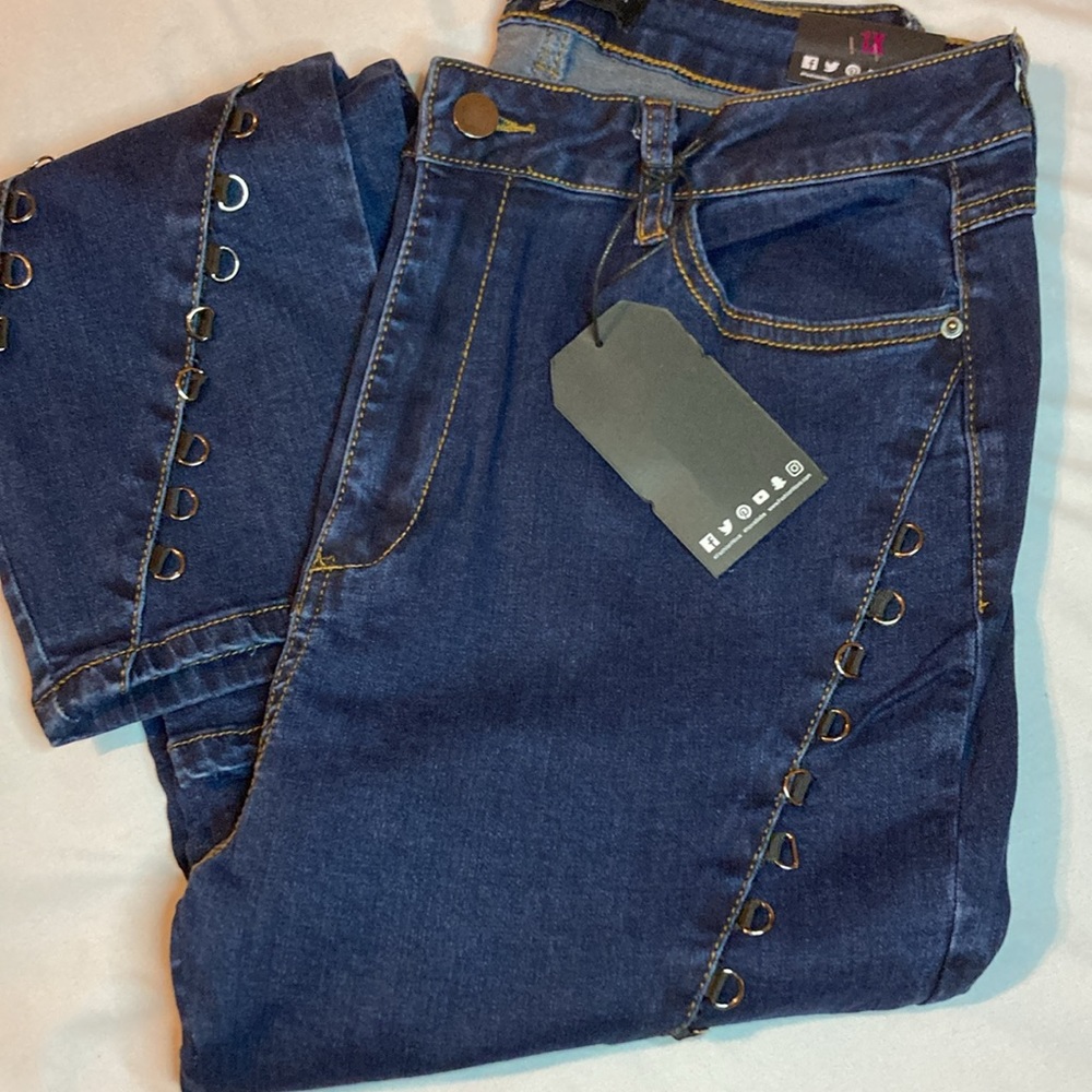 Fashion Nova Jeans Size 1X Women’s Dark Denim